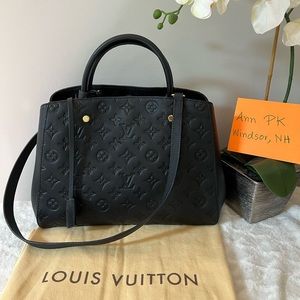 ❌sold❌ Louis Vuitton Empreinte Montaigne MM Black